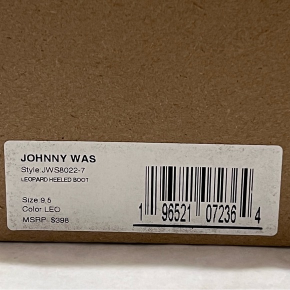 Johnny Was Leopard Ankle Booties Size 9.5 - Picture 12 of 12